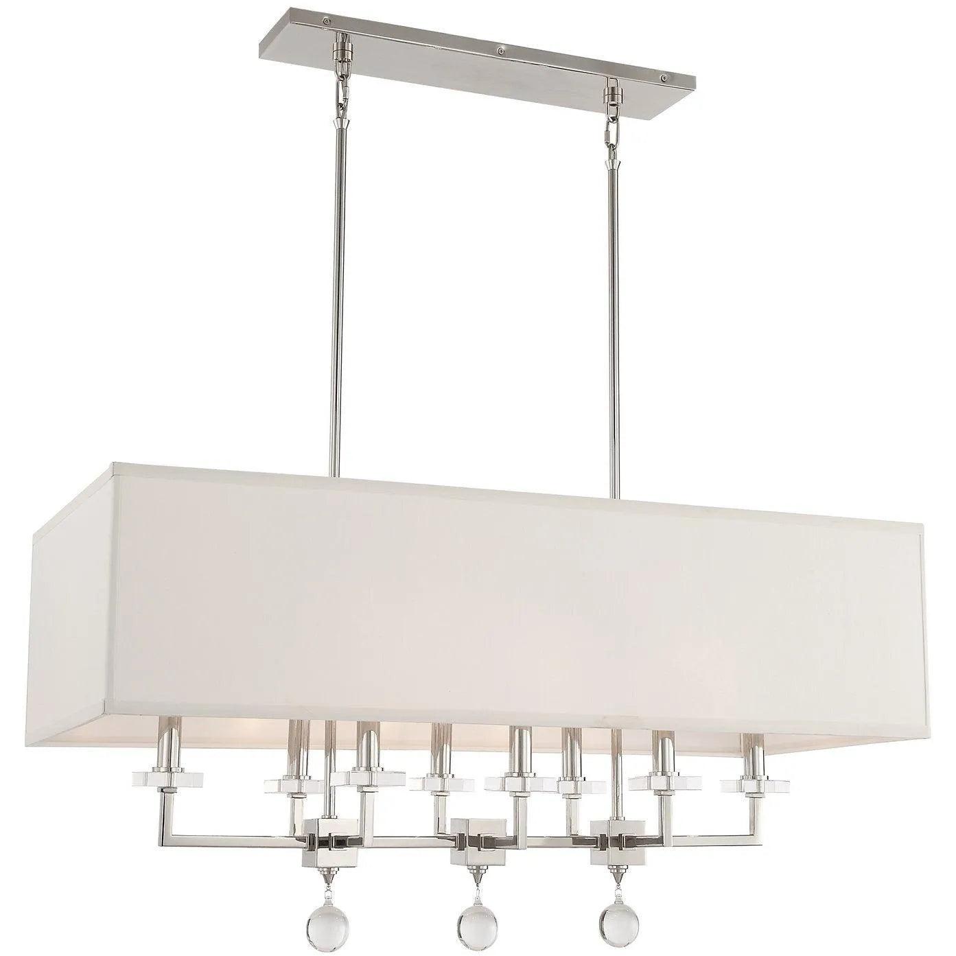 Crystorama - Paxton Eight Light Chandelier - 8109-PN - Canada Light Shop