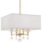 Crystorama - Paxton Four Light Chandelier - 8105-AG - Canada Light Shop