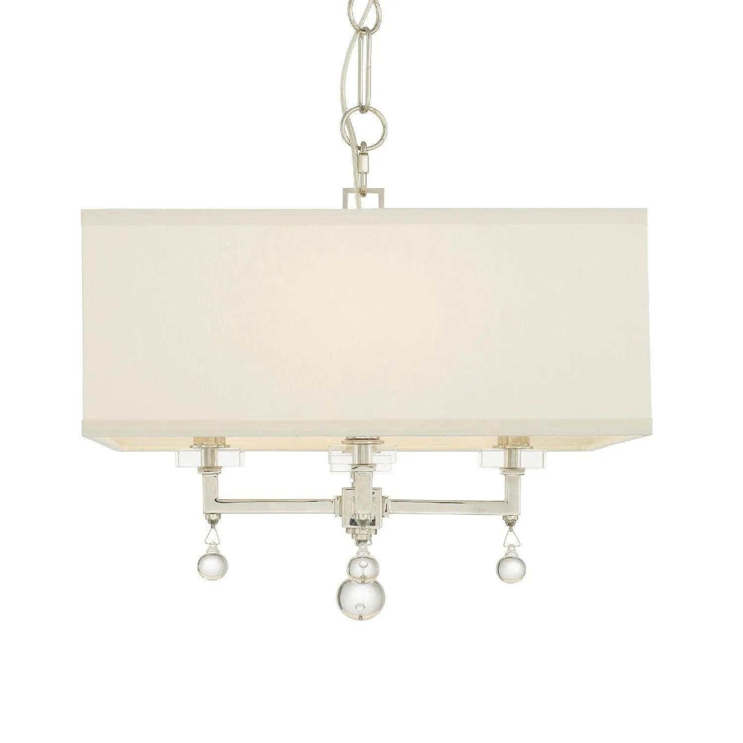 Crystorama - Paxton Four Light Chandelier - 8105-AG - Canada Light Shop