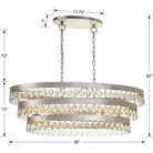 Crystorama - Perla Six Light Chandelier - 6107-GA - Canada Light Shop