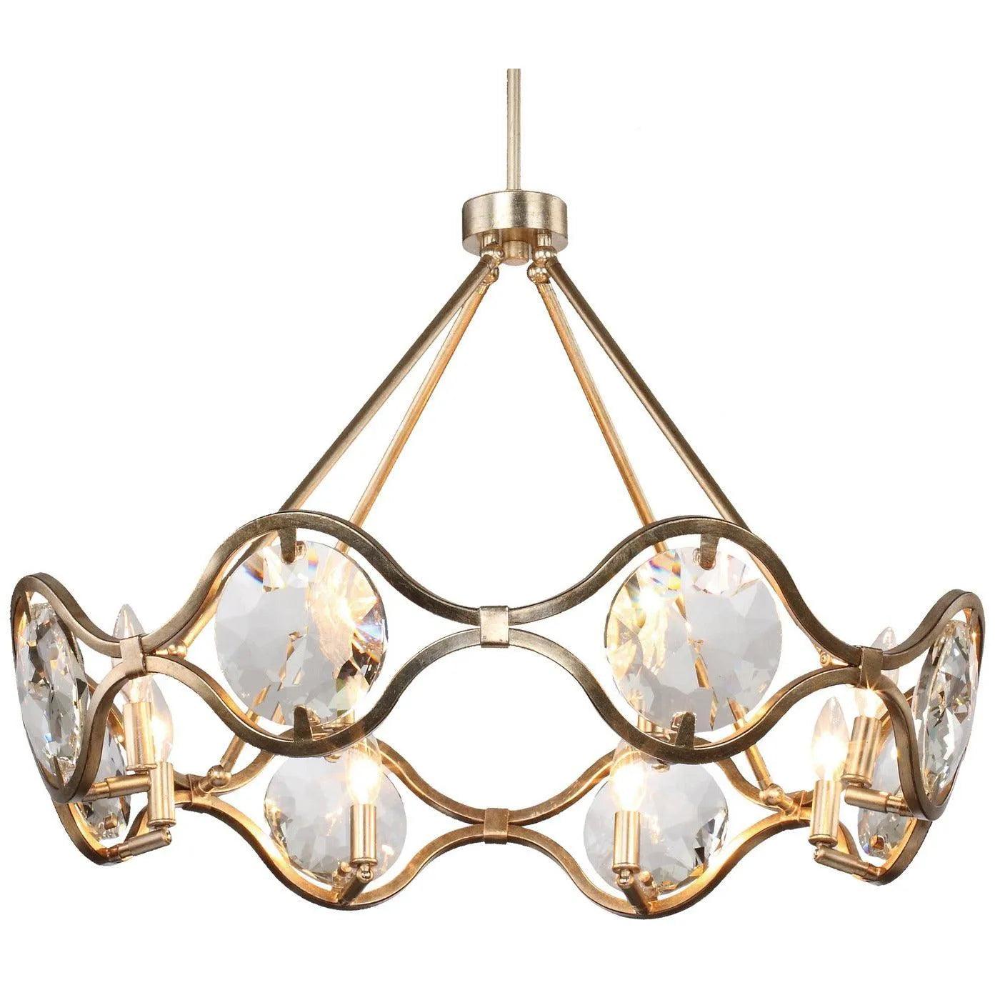 Crystorama - Quincy Eight Light Chandelier - QUI-7628-DT - Canada Light Shop