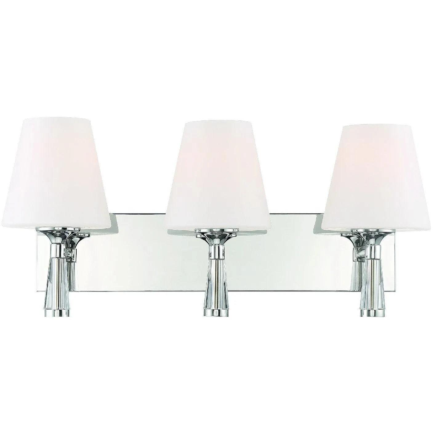 Crystorama - Ramsey Three Light Wall Mount - RAM-A3403-PN - Canada Light Shop