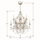 Crystorama - Regis 12 Light Chandelier - 5119-EB-CL-MWP - Canada Light Shop