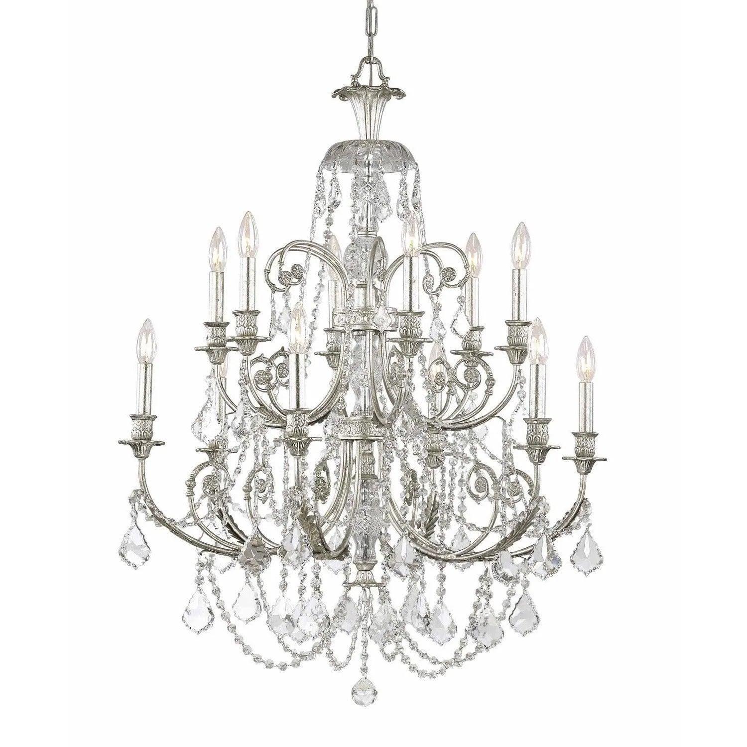 Crystorama - Regis 12 Light Chandelier - 5119-OS-CL-SAQ - Canada Light Shop