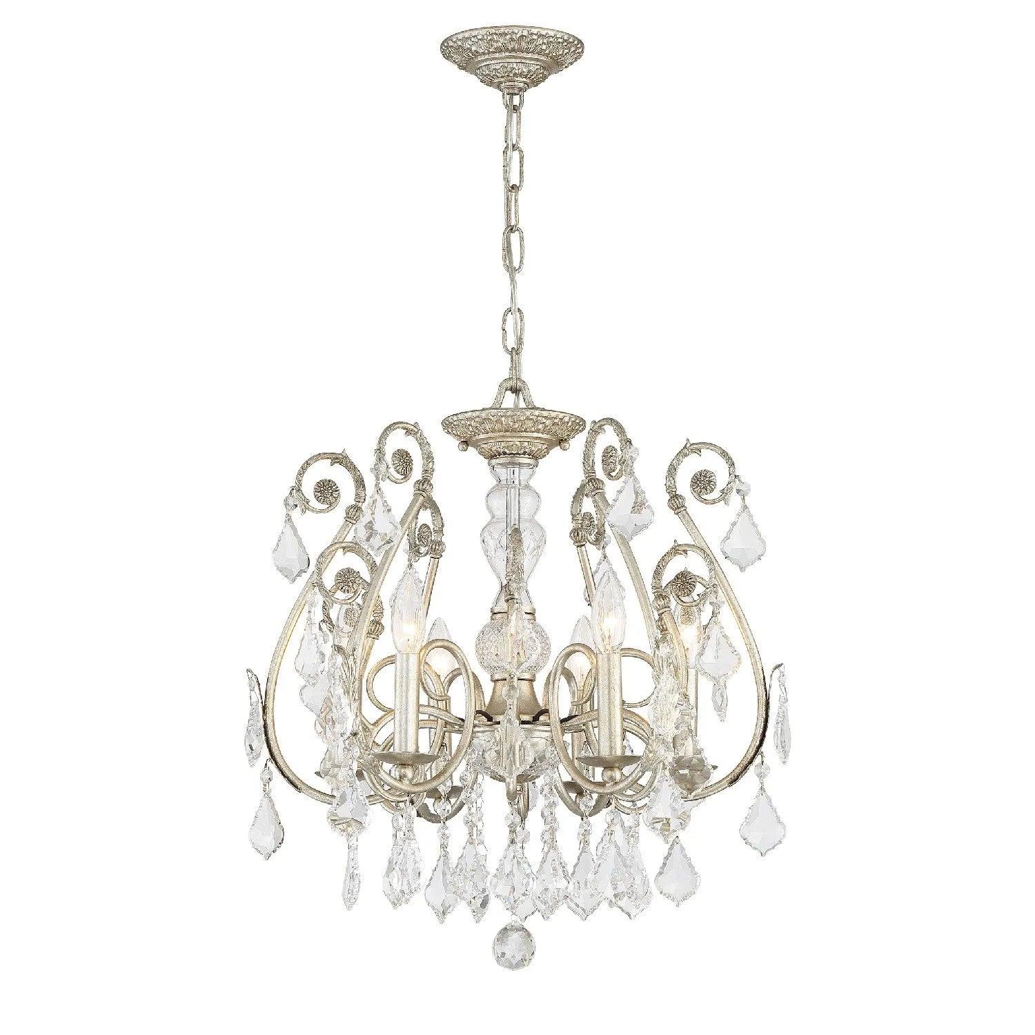 Crystorama - Regis Six Light Ceiling Mount - 5115-EB-CL-MWP - Canada Light Shop