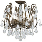Crystorama - Regis Six Light Ceiling Mount - 5115-EB-CL-SAQ - Canada Light Shop