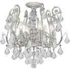 Crystorama - Regis Six Light Ceiling Mount - 5115-OS-CL-SAQ - Canada Light Shop