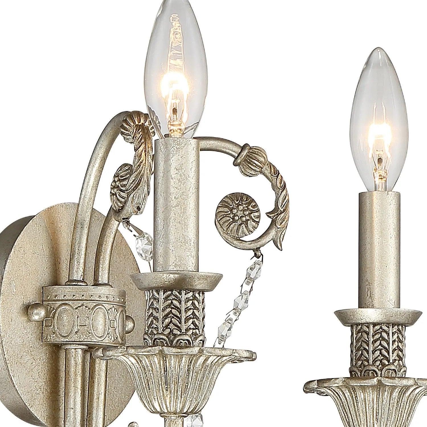 Crystorama - Regis Two Light Wall Mount - 5112-EB-GTS - Canada Light Shop