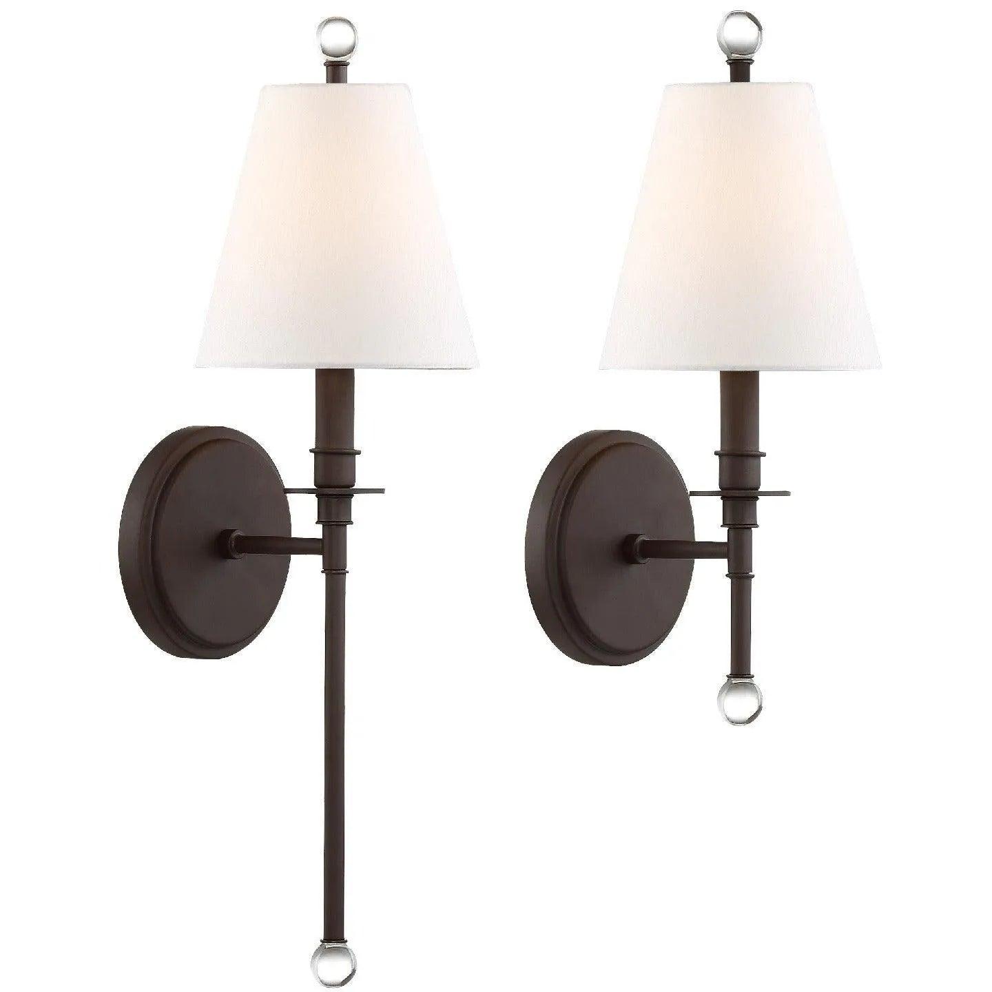 Crystorama - Riverdale One Light Wall Mount - RIV-382-DB - Canada Light Shop