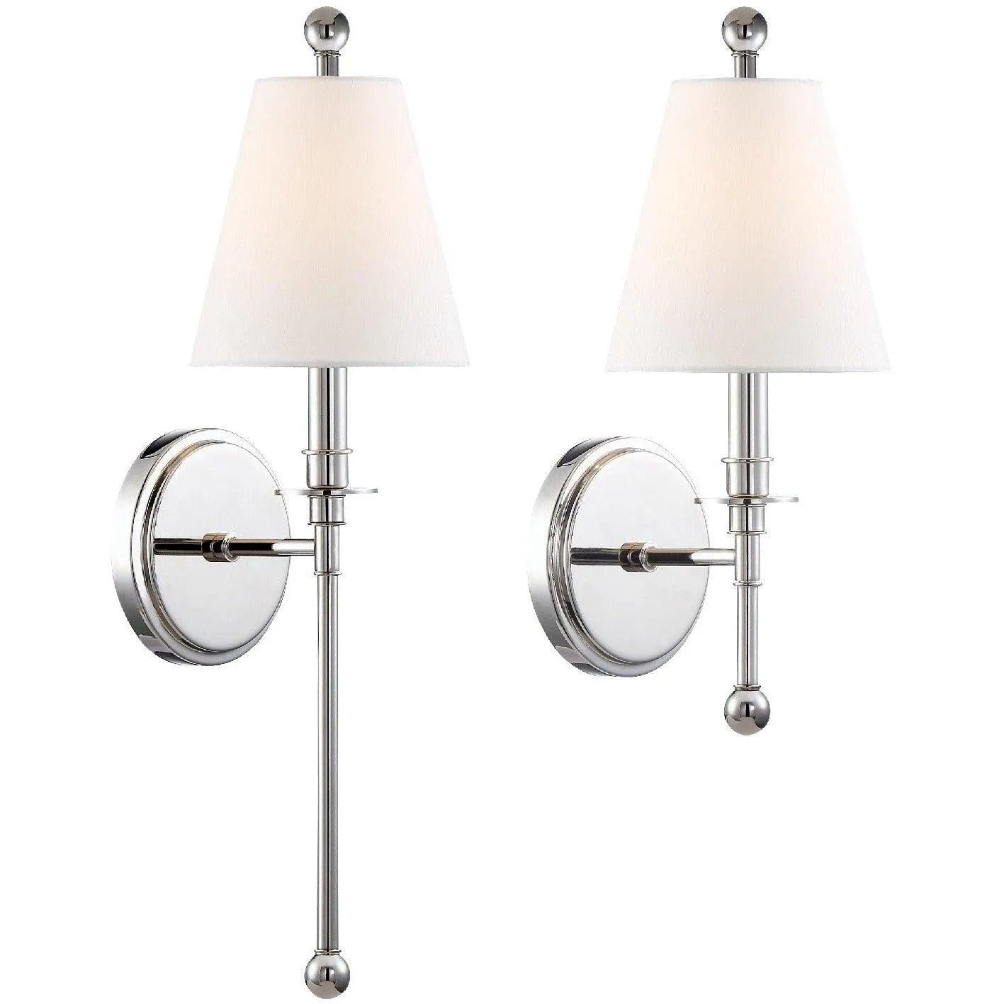 Crystorama - Riverdale One Light Wall Mount - RIV-382-PN - Canada Light Shop