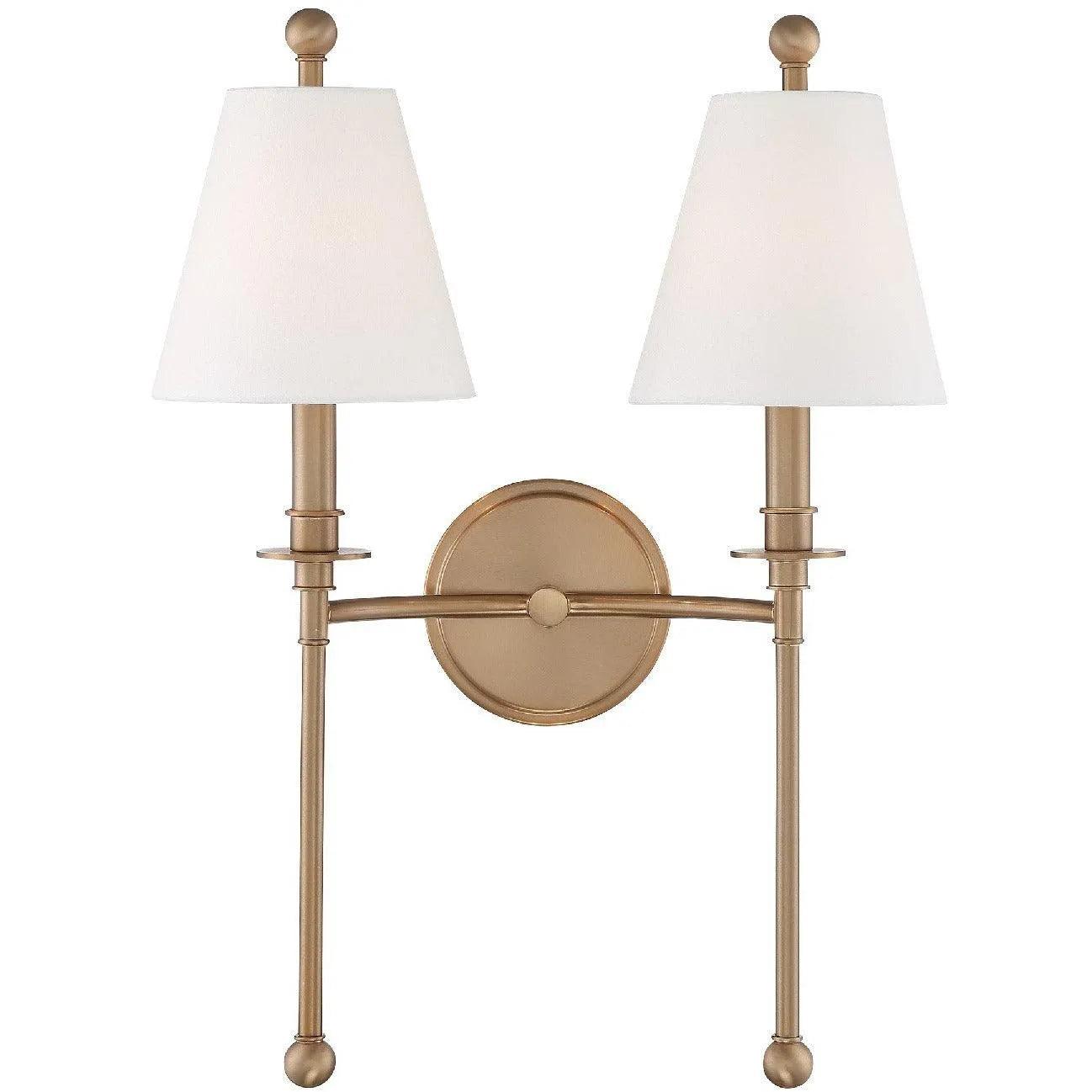 Crystorama - Riverdale Two Light Wall Mount - RIV-383-AG - Canada Light Shop