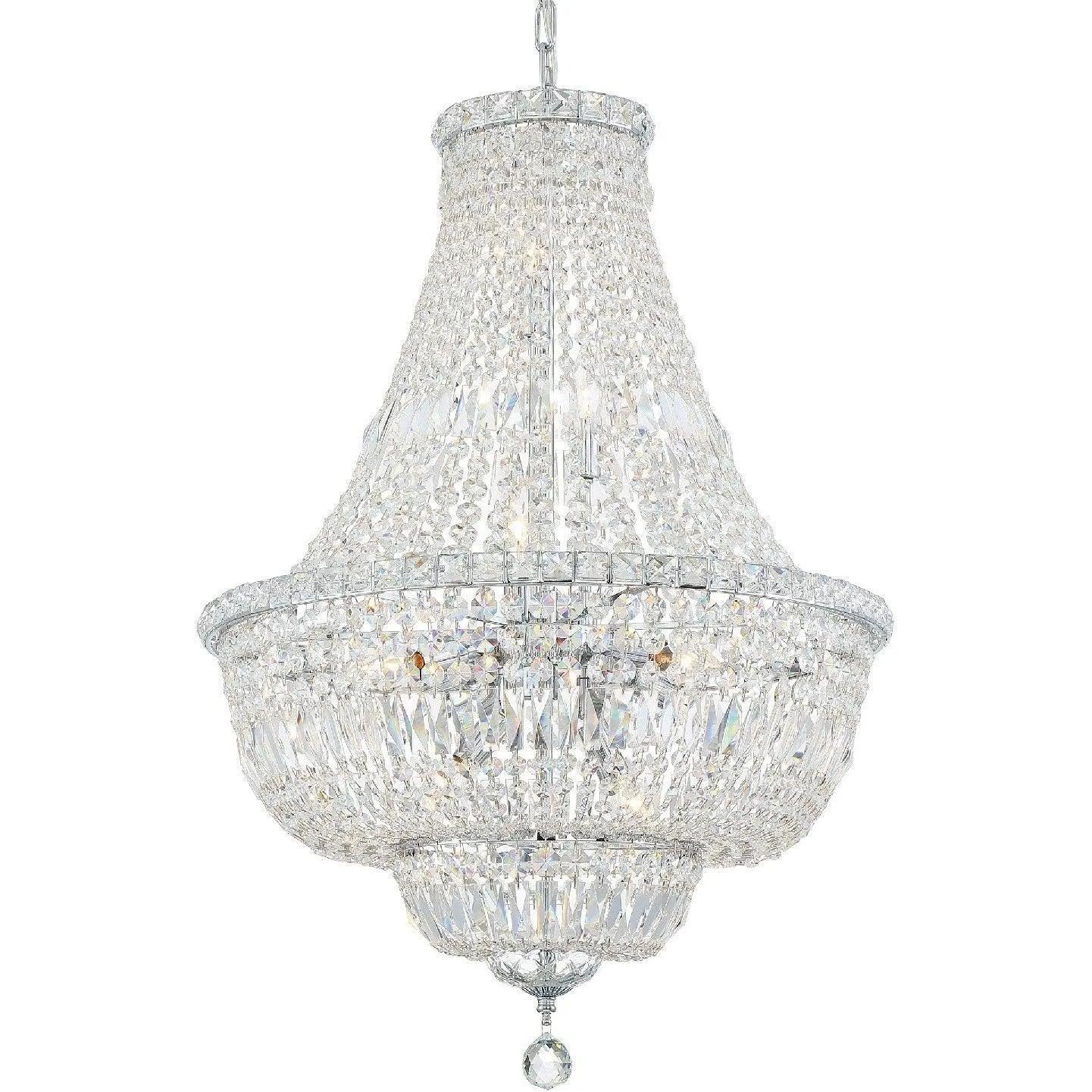 Crystorama - Rosyln Nine Light Chandelier - ROS-A1009-CH-CL-MWP - Canada Light Shop