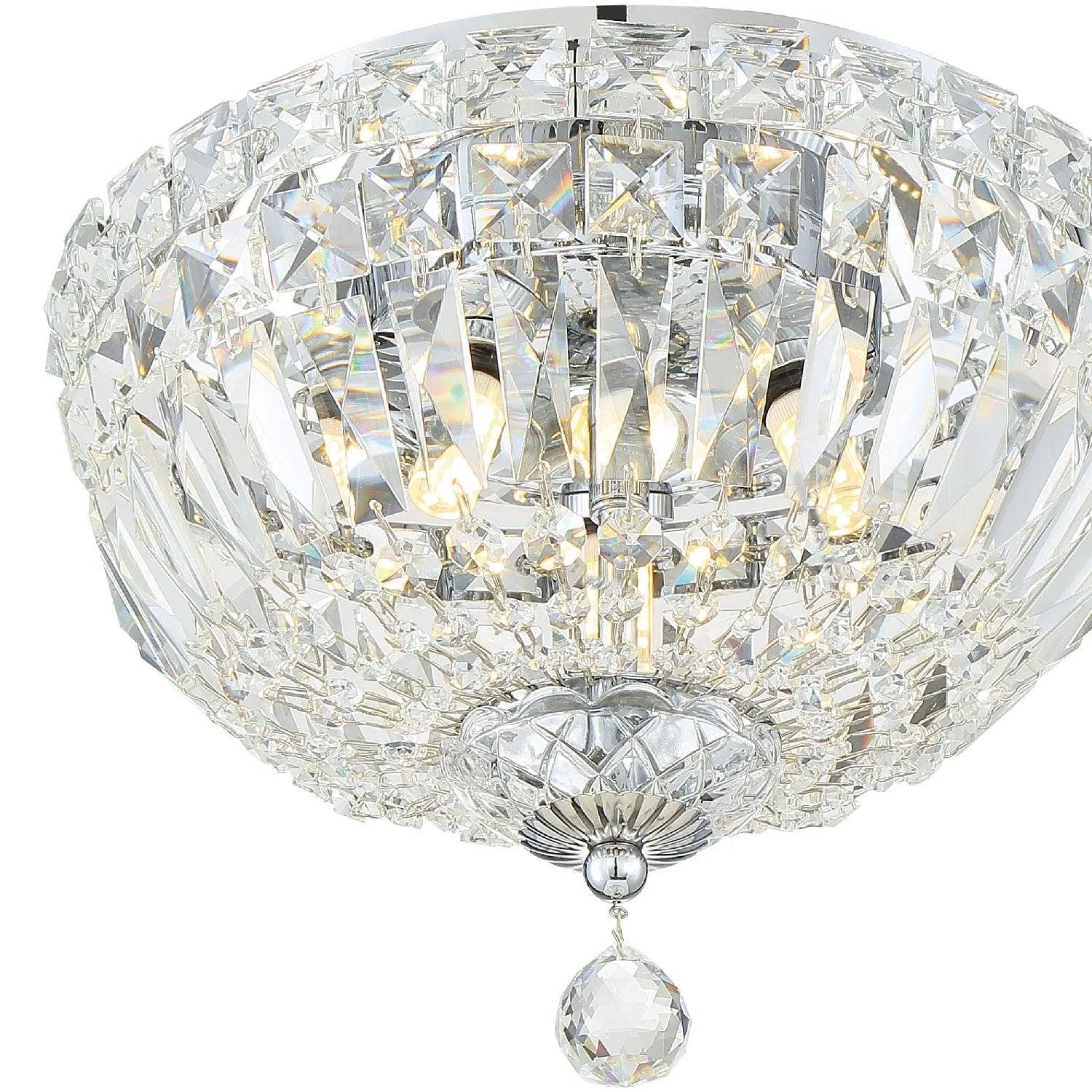 Crystorama - Rosyln Three Light Ceiling Mount - ROS-A1003-CH-CL-MWP - Canada Light Shop
