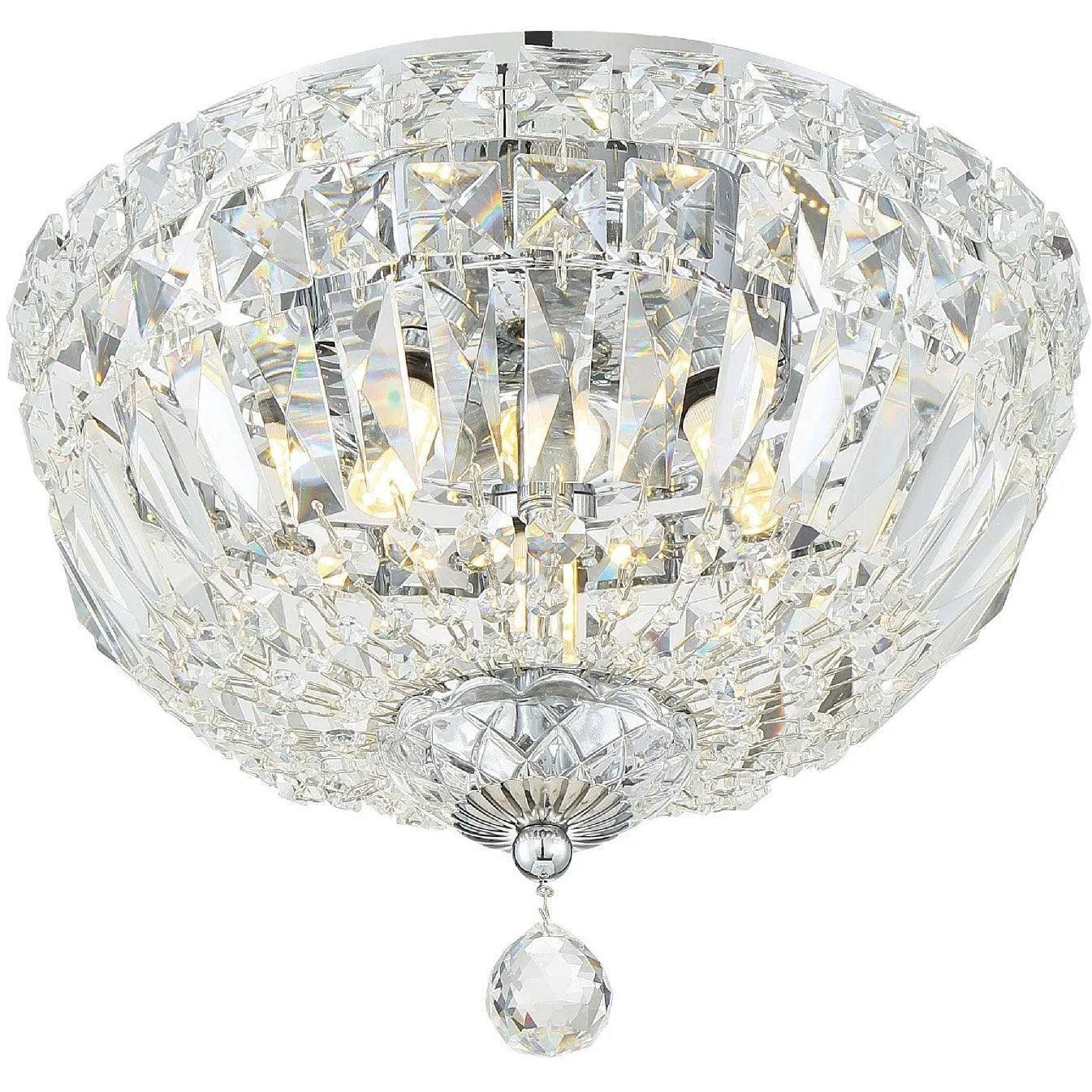 Crystorama - Rosyln Three Light Ceiling Mount - ROS-A1003-CH-CL-MWP - Canada Light Shop