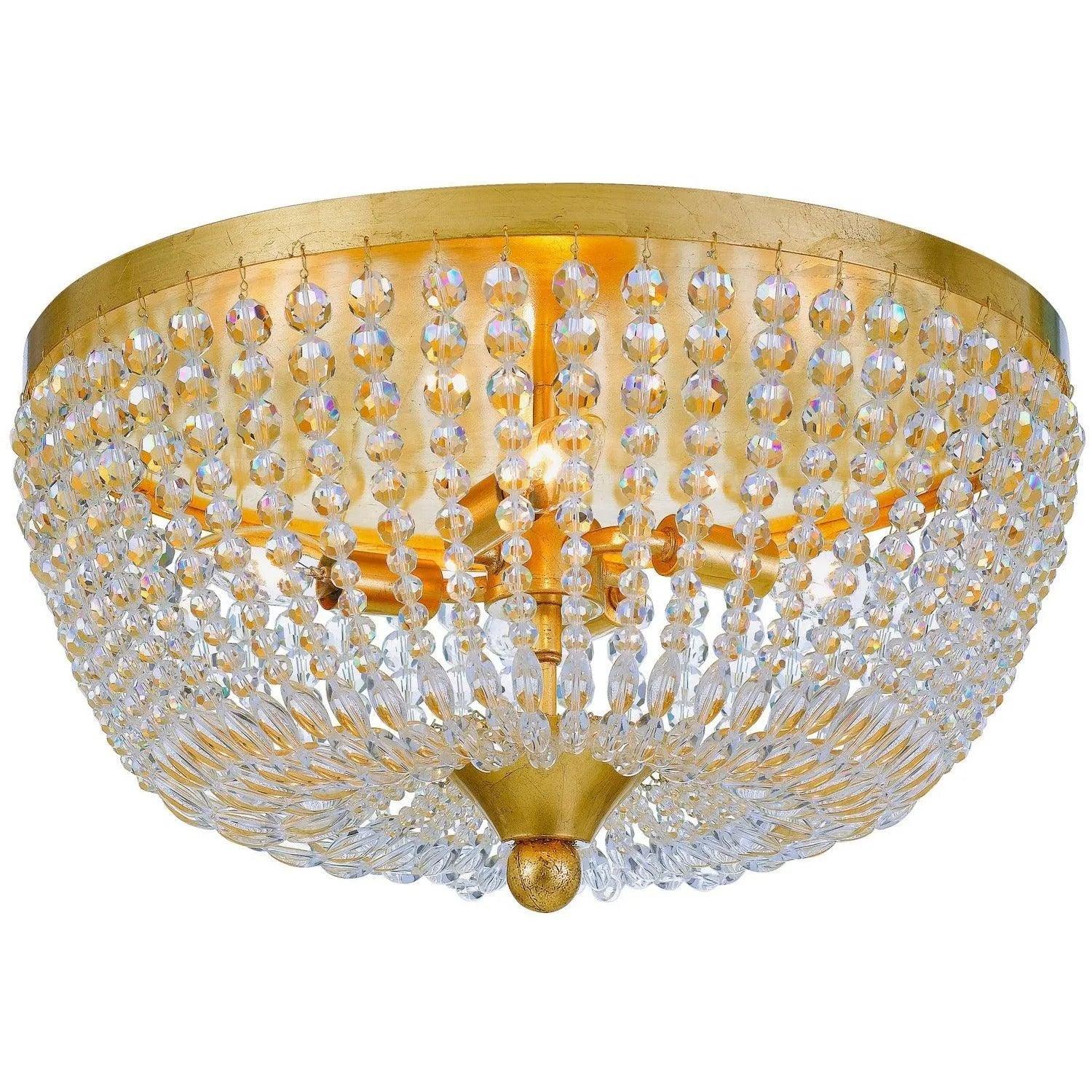 Crystorama - Rylee Four Light Ceiling Mount - 605-GA - Canada Light Shop