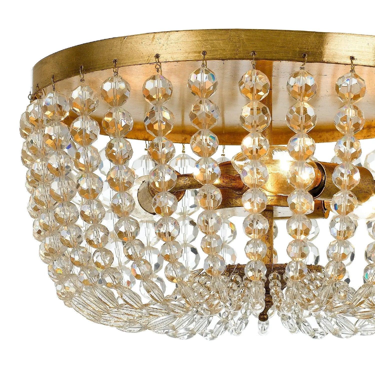 Crystorama - Rylee Three Light Ceiling Mount - 600-FB - Canada Light Shop
