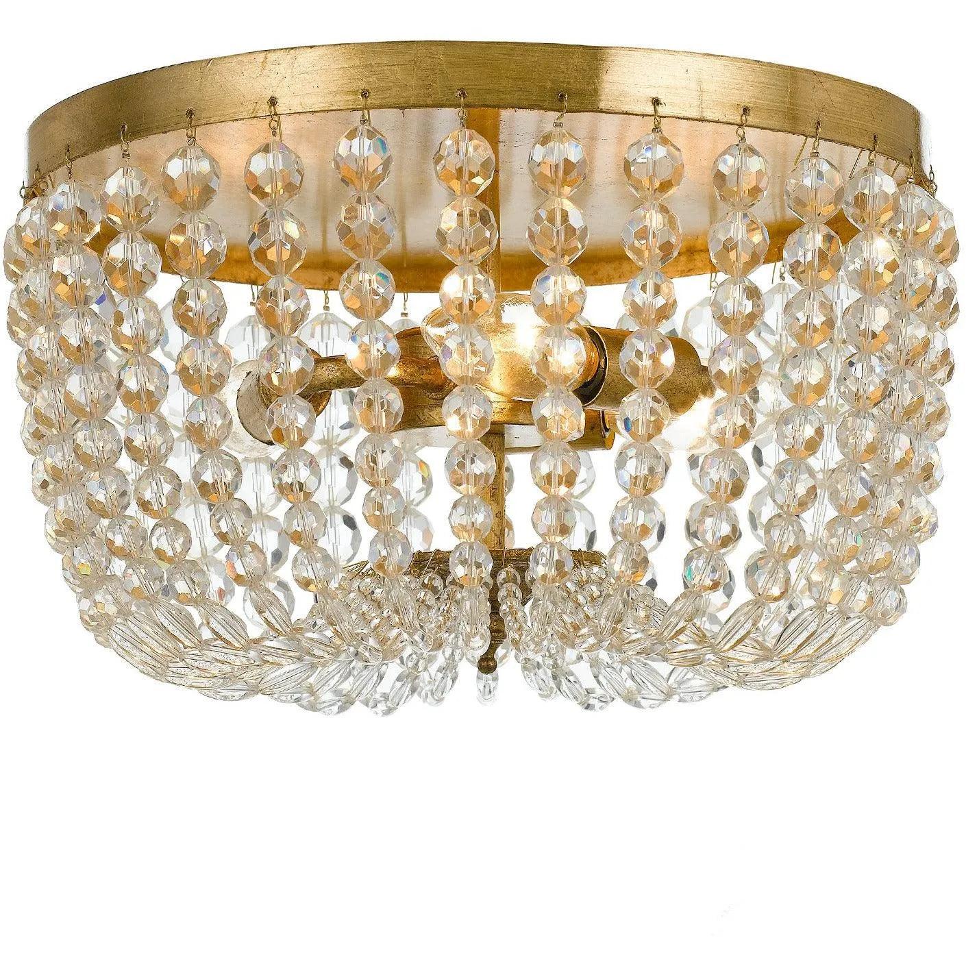 Crystorama - Rylee Three Light Ceiling Mount - 600-GA - Canada Light Shop