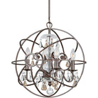 Crystorama - Solaris Four Light Mini Chandelier - 9025-EB-GS-MWP - Canada Light Shop