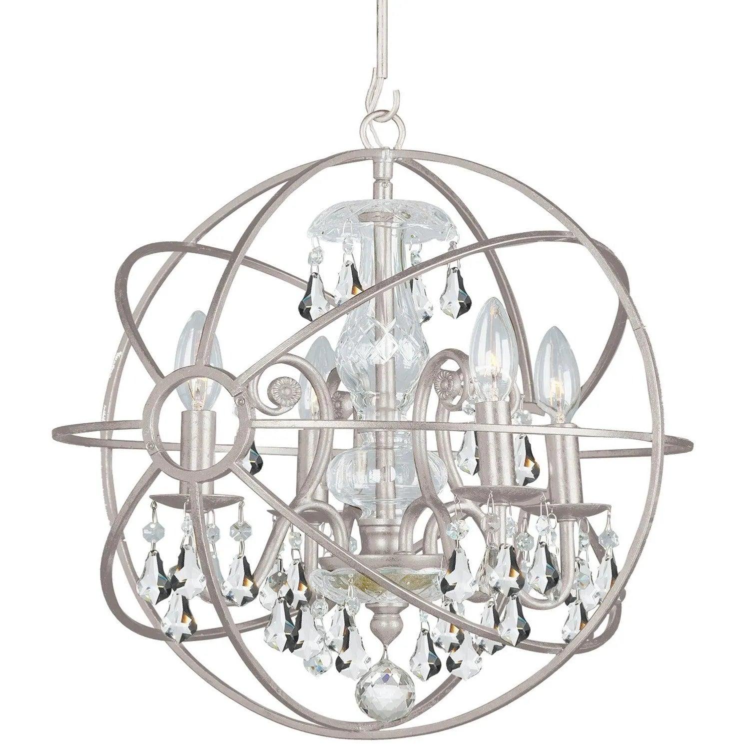 Crystorama - Solaris Four Light Mini Chandelier - 9025-OS-CL-MWP - Canada Light Shop