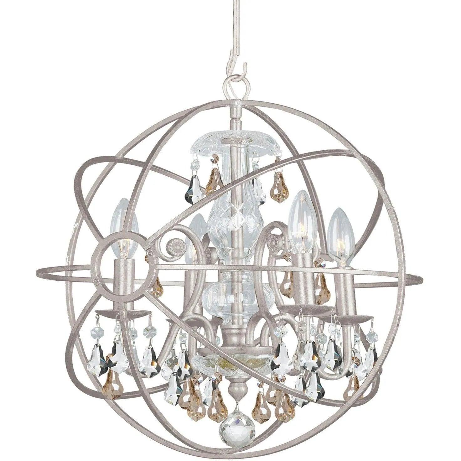 Crystorama - Solaris Four Light Mini Chandelier - 9025-OS-GS-MWP - Canada Light Shop
