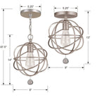 Crystorama - Solaris One Light Pendant - 9220-EB - Canada Light Shop
