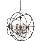 Crystorama - Solaris Six Light Chandelier - 9219-EB-CL-S - Canada Light Shop