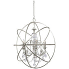 Crystorama - Solaris Six Light Chandelier - 9219-OS-CL-SAQ - Canada Light Shop