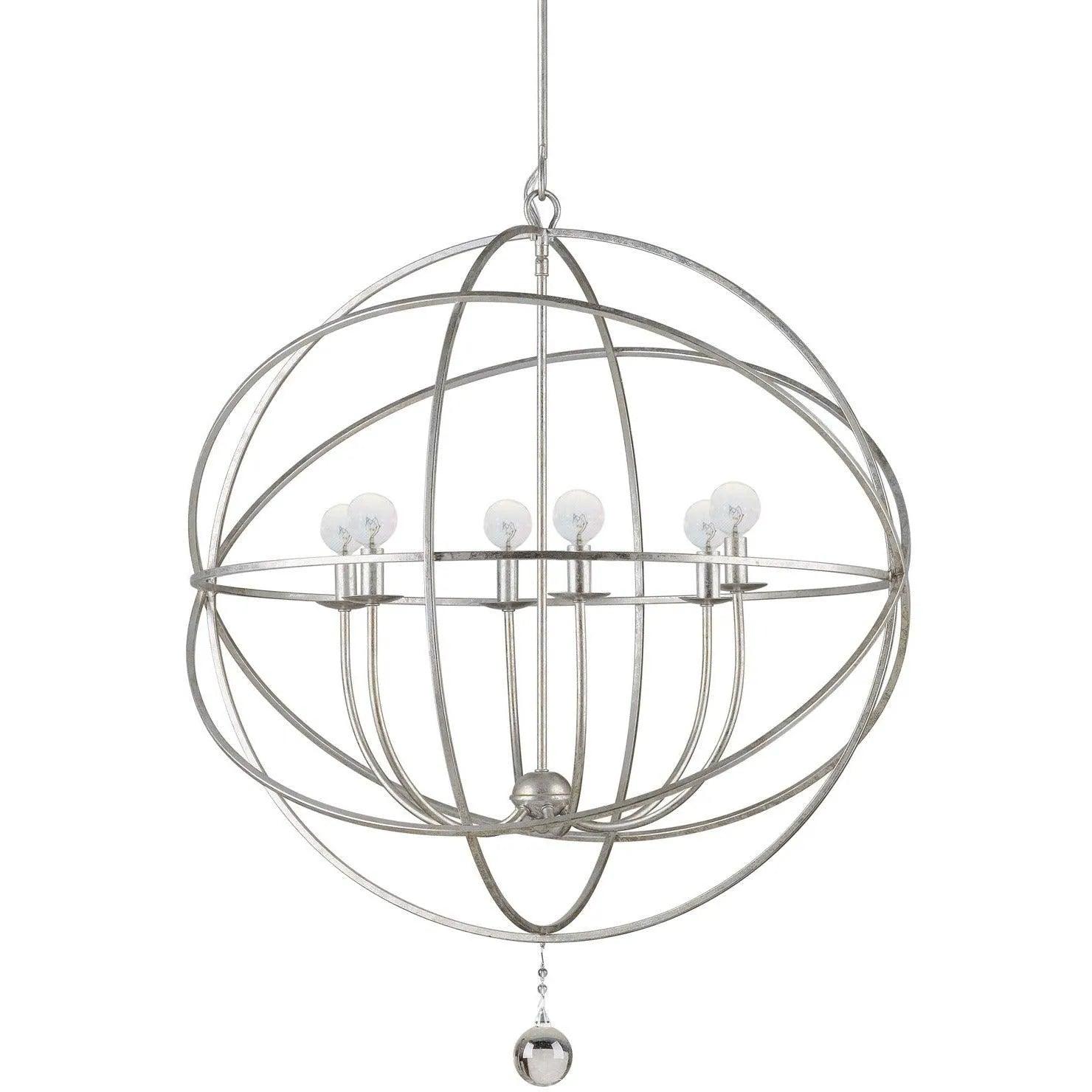Crystorama - Solaris Six Light Chandelier - 9228-OS - Canada Light Shop