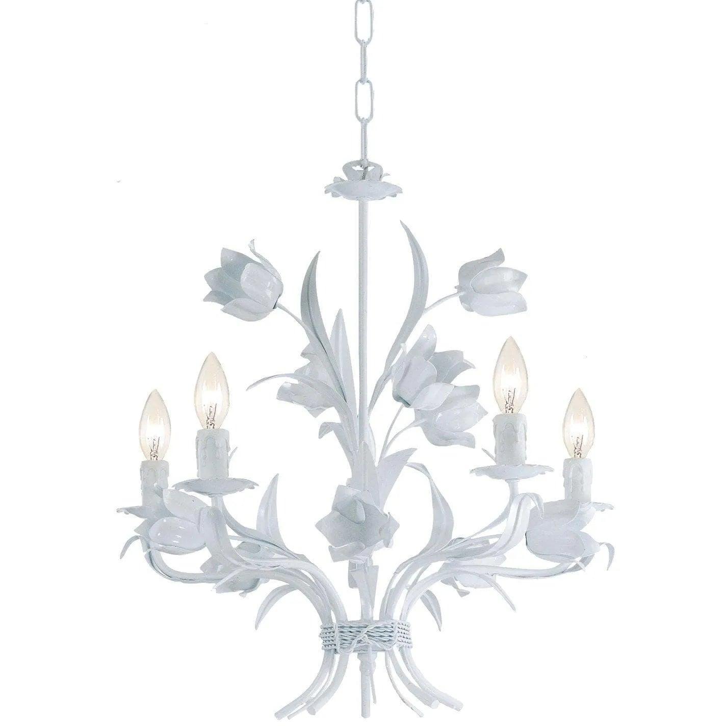 Crystorama - Southport Five Light Chandelier - 4815-WW - Canada Light Shop