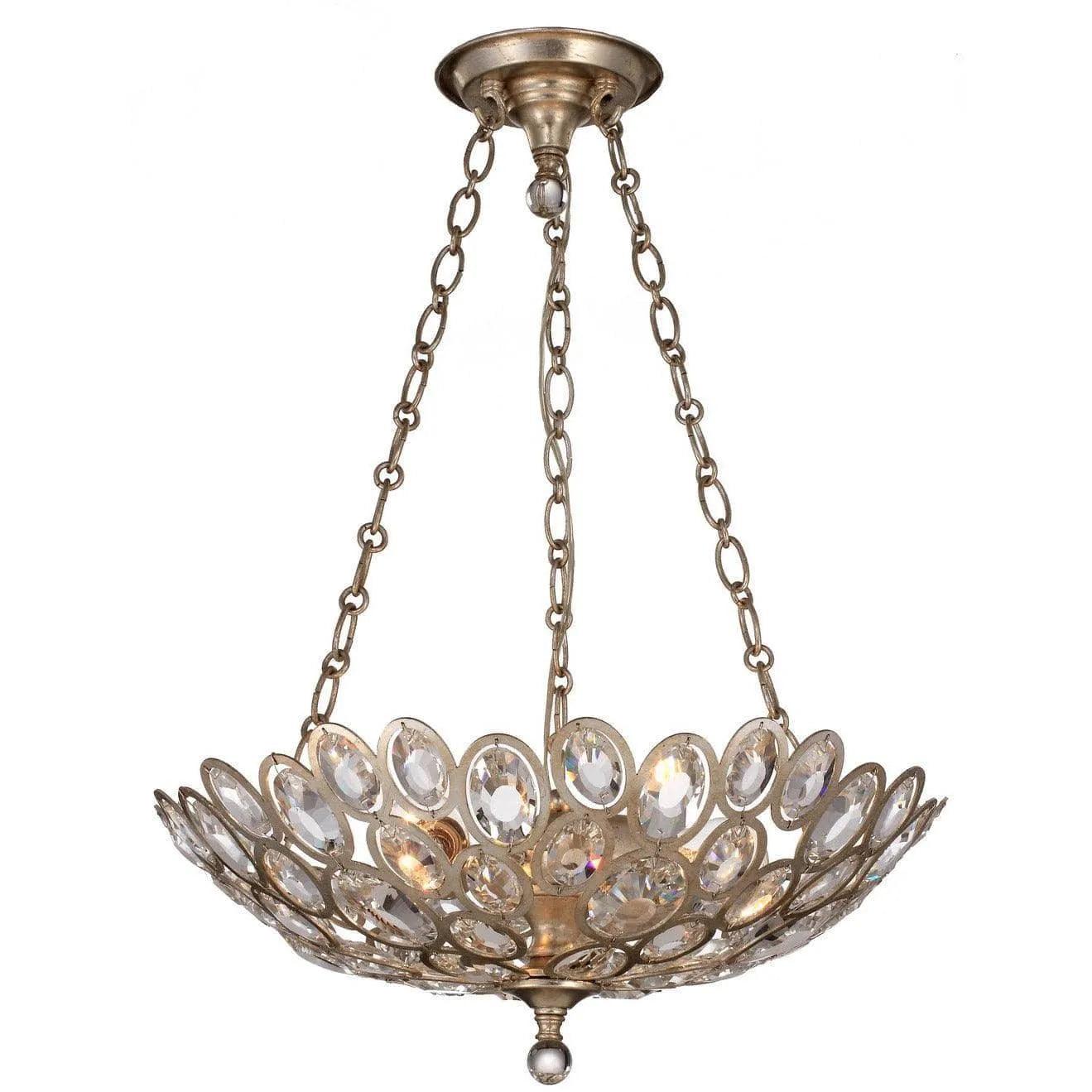 Crystorama - Sterling Three Light Chandelier - 7584-DT - Canada Light Shop