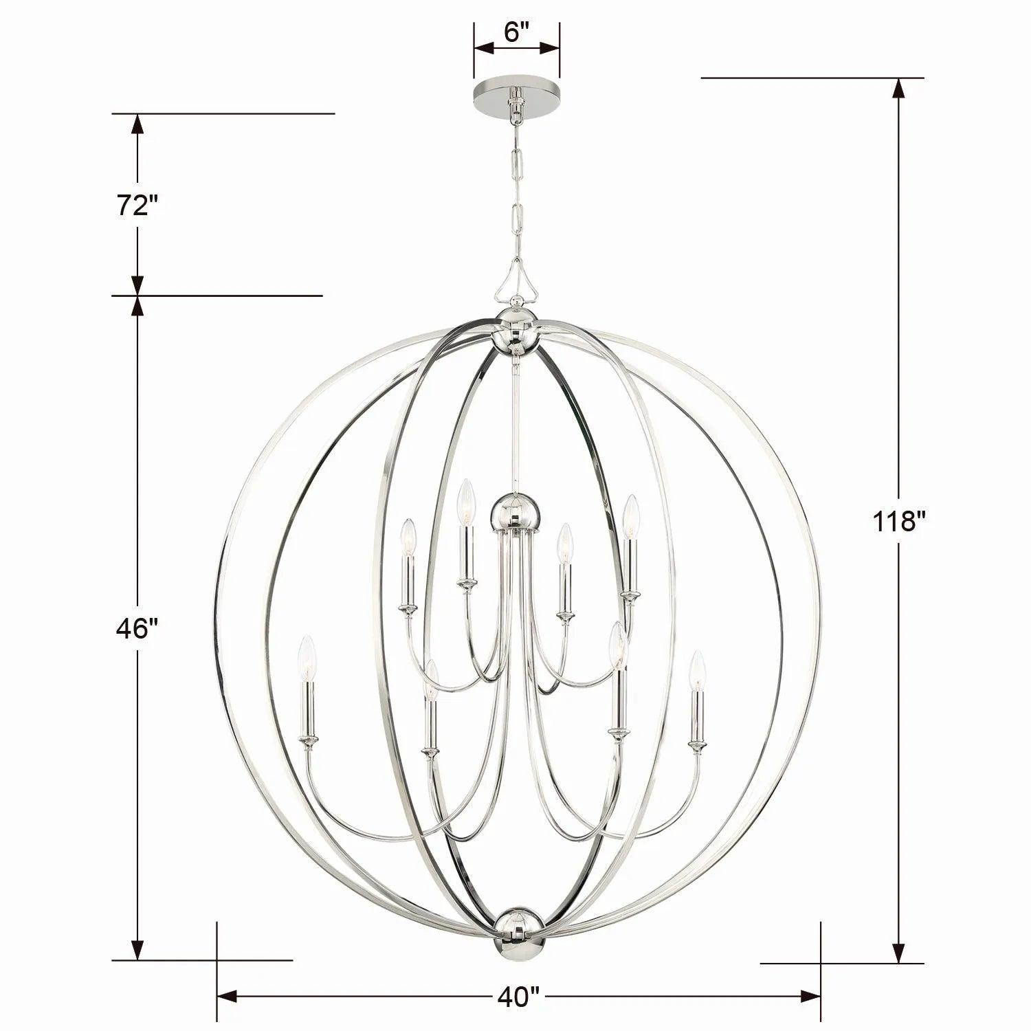 Crystorama - Sylvan Eight Light Chandelier - 2246-DB - Canada Light Shop