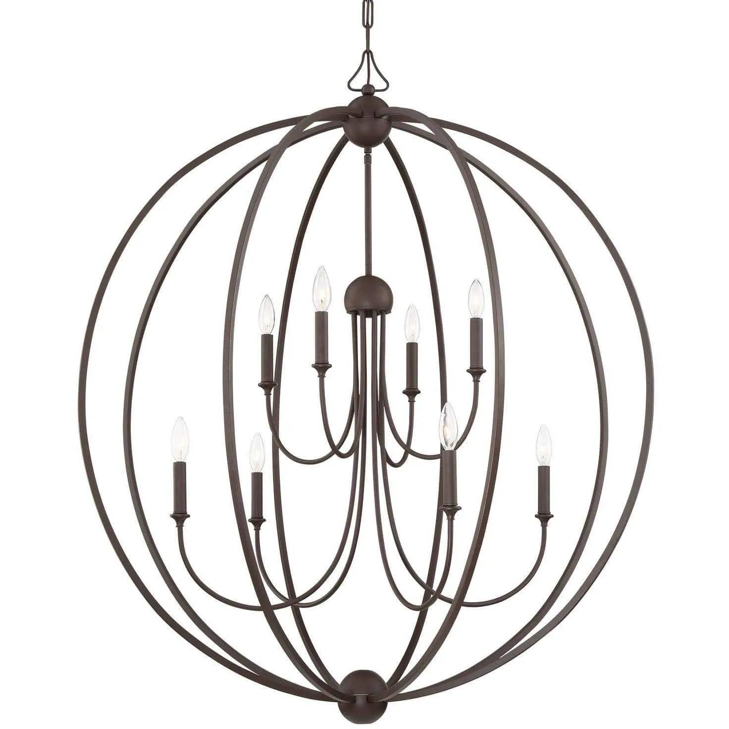 Crystorama - Sylvan Eight Light Chandelier - 2246-DB_NOSHADE - Canada Light Shop