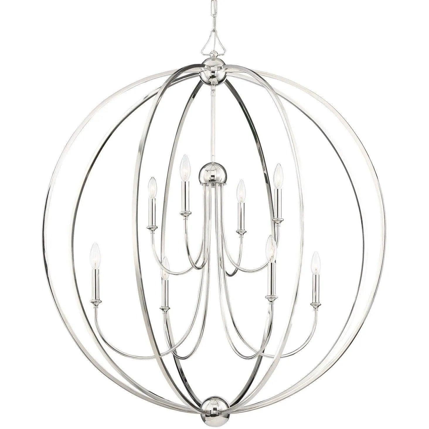Crystorama - Sylvan Eight Light Chandelier - 2246-PN_NOSHADE - Canada Light Shop