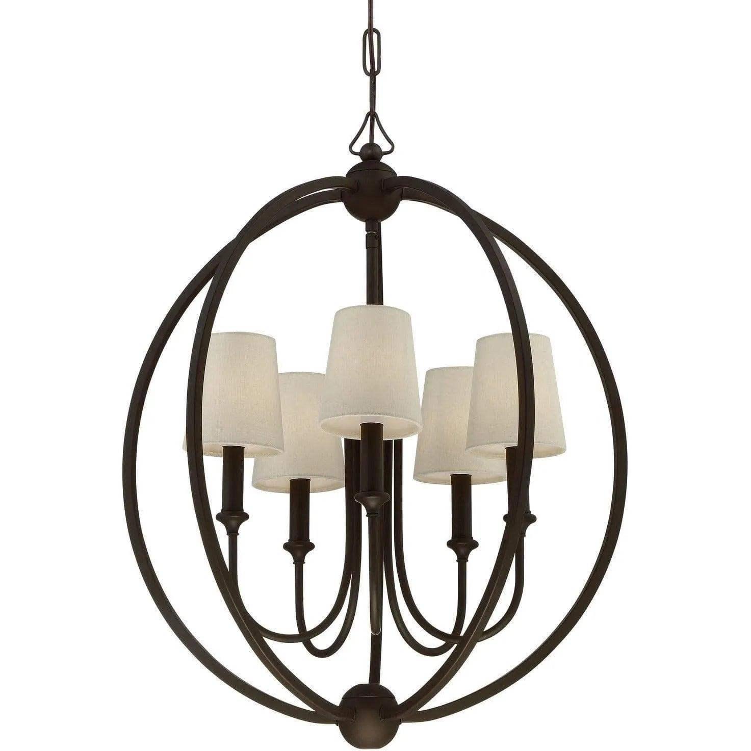 Crystorama - Sylvan Five Light Chandelier - 2247-DB - Canada Light Shop