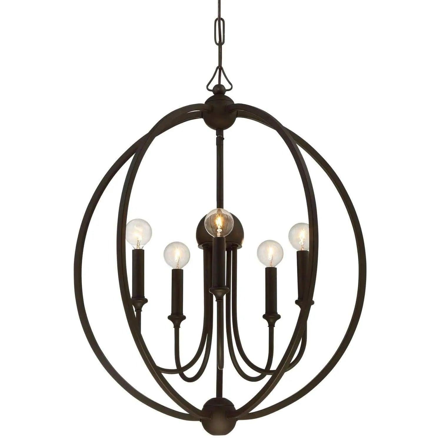 Crystorama - Sylvan Five Light Chandelier - 2247-DB_NOSHADE - Canada Light Shop