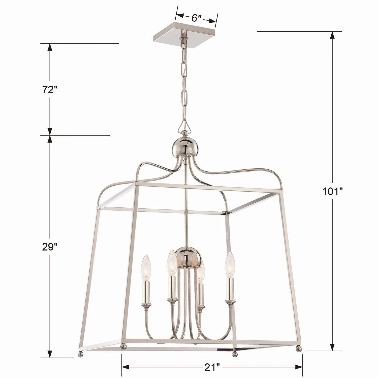 Crystorama - Sylvan Four Light Chandelier - 2244-DB - Canada Light Shop