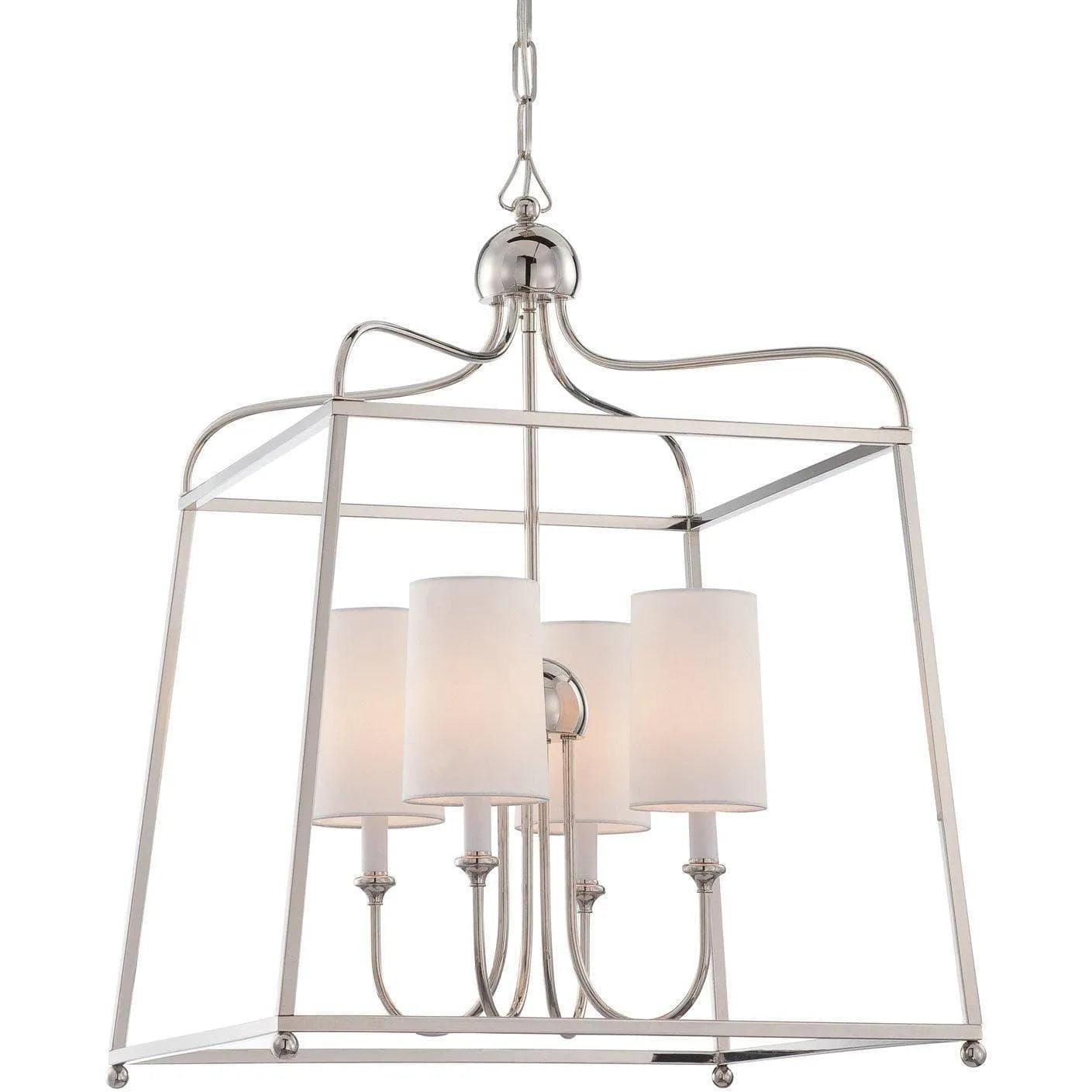Crystorama - Sylvan Four Light Chandelier - 2244-PN - Canada Light Shop