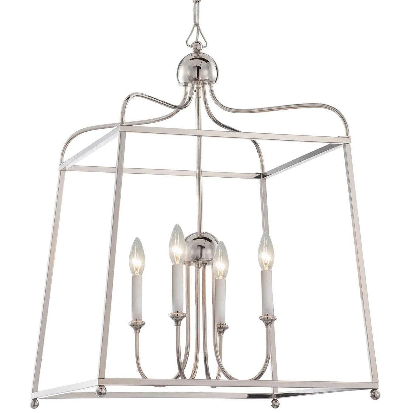 Crystorama - Sylvan Four Light Chandelier - 2244-PN_NOSHADE - Canada Light Shop