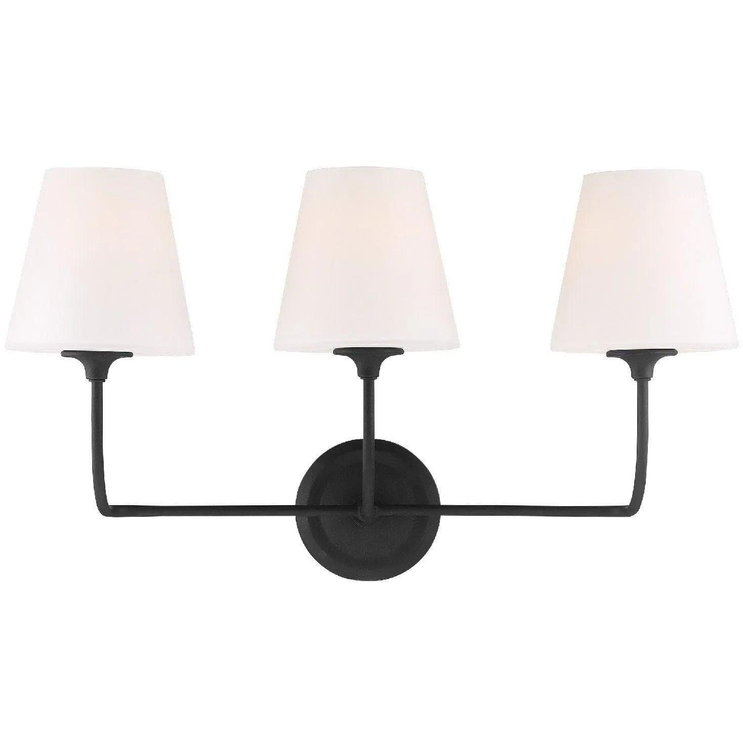 Crystorama - Sylvan Three Light Bathroom Vanity - 2443-OP-BF - Canada Light Shop