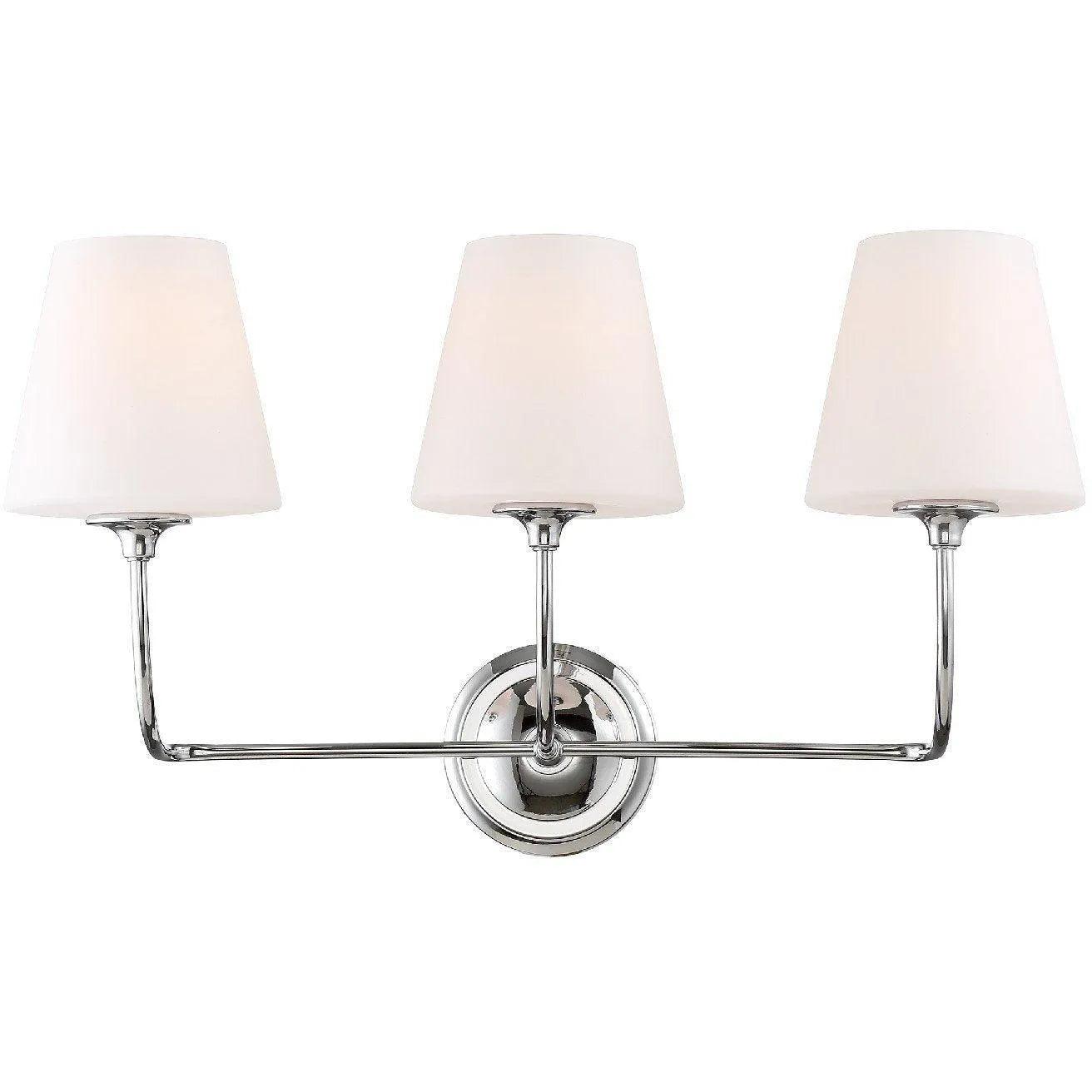 Crystorama - Sylvan Three Light Bathroom Vanity - 2443-OP-CH - Canada Light Shop
