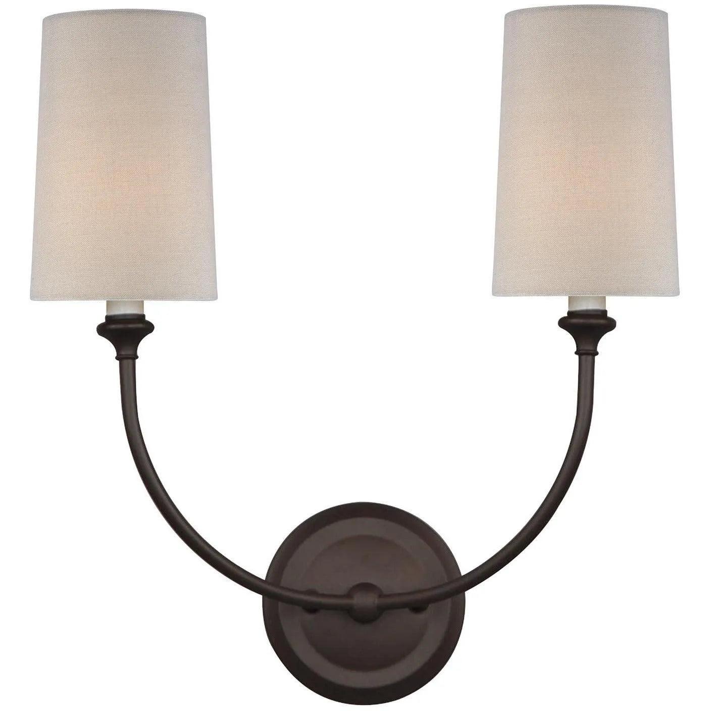 Crystorama - Sylvan Two Light Wall Mount - 2242-DB - Canada Light Shop