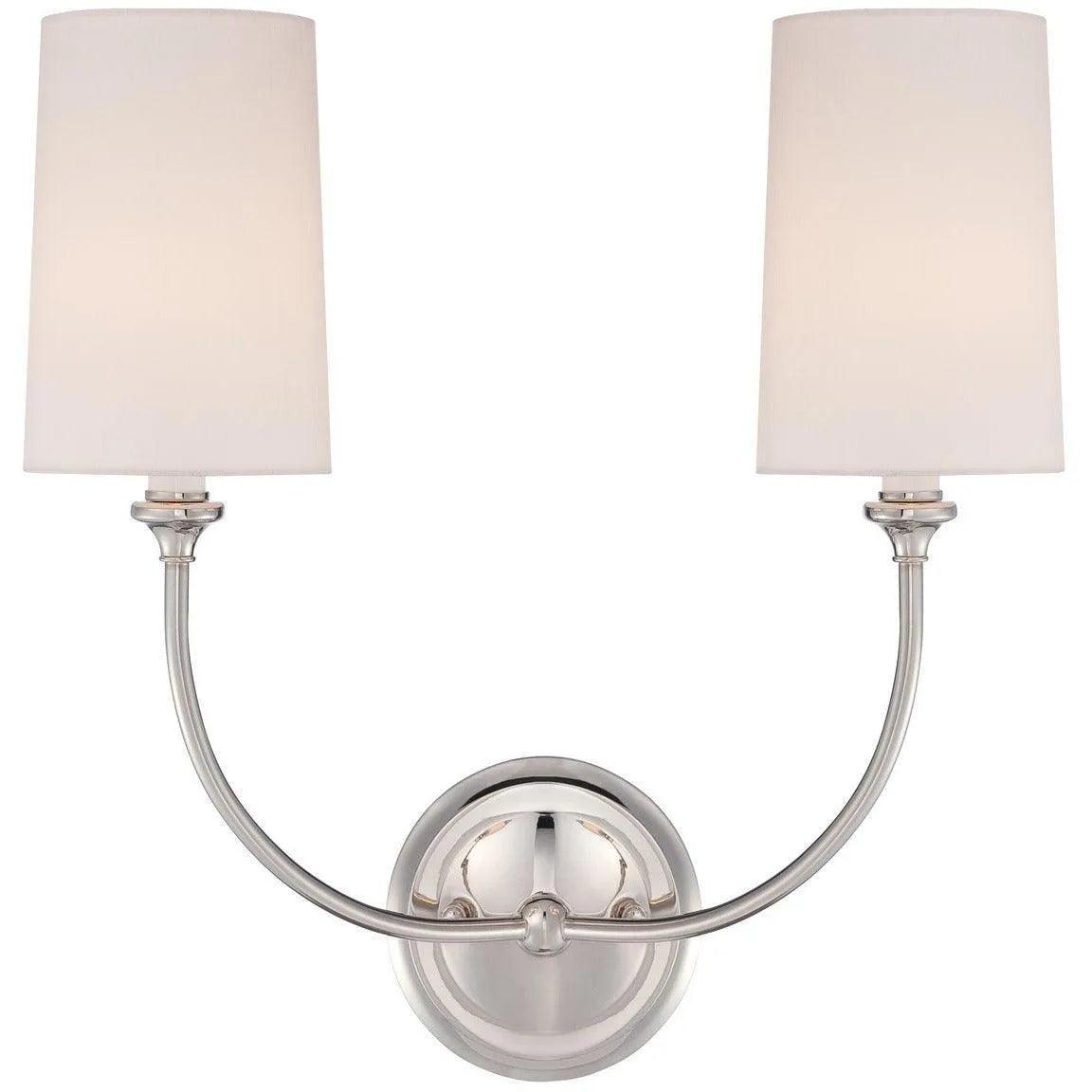 Crystorama - Sylvan Two Light Wall Mount - 2242-PN - Canada Light Shop