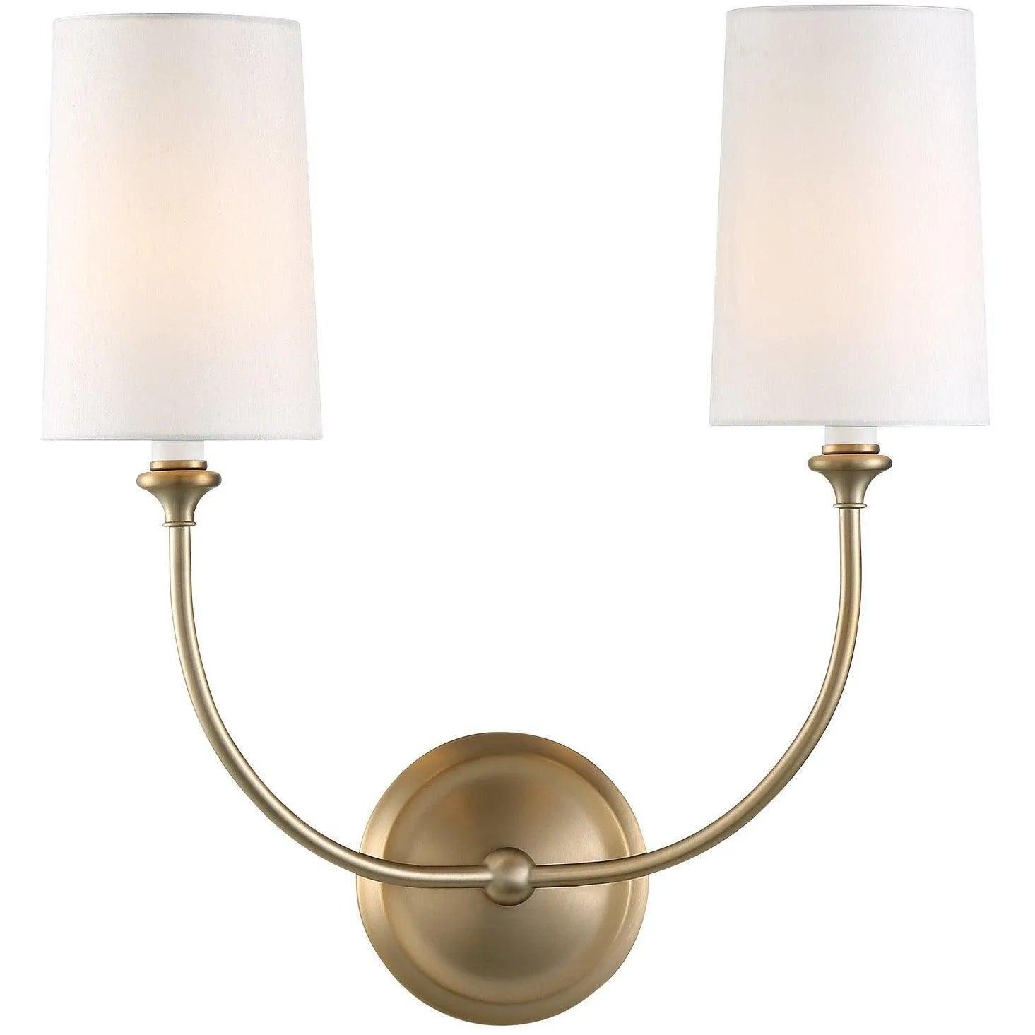 Crystorama - Sylvan Two Light Wall Mount - 2242-VG - Canada Light Shop