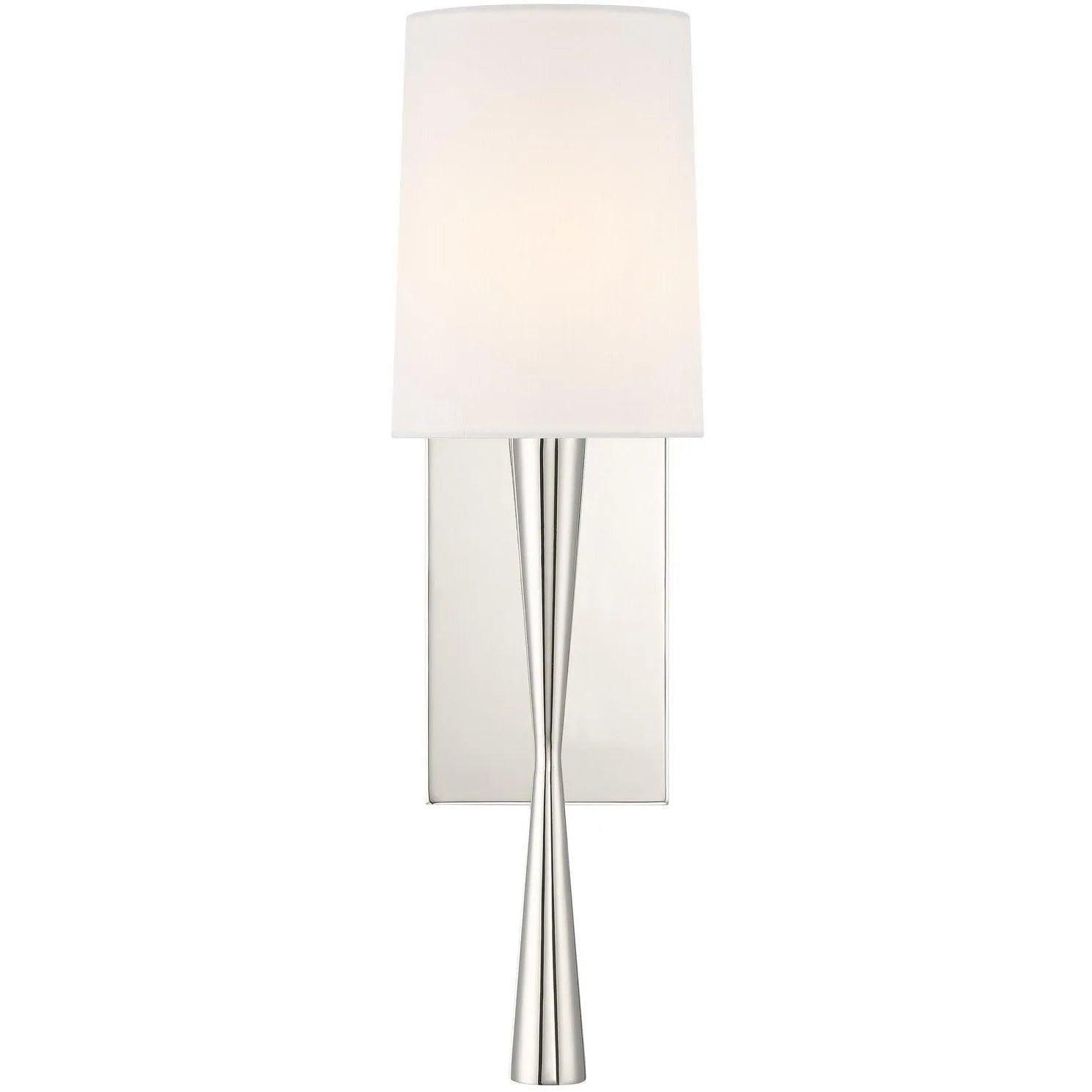 Crystorama - Trenton One Light Wall Mount - TRE-221-PN - Canada Light Shop