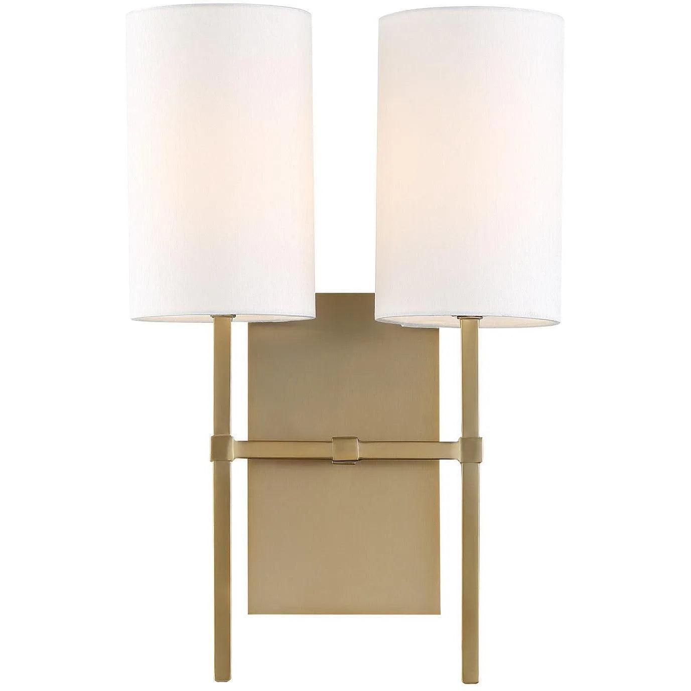 Crystorama - Veronica Two Light Wall Mount - VER-242-AG - Canada Light Shop