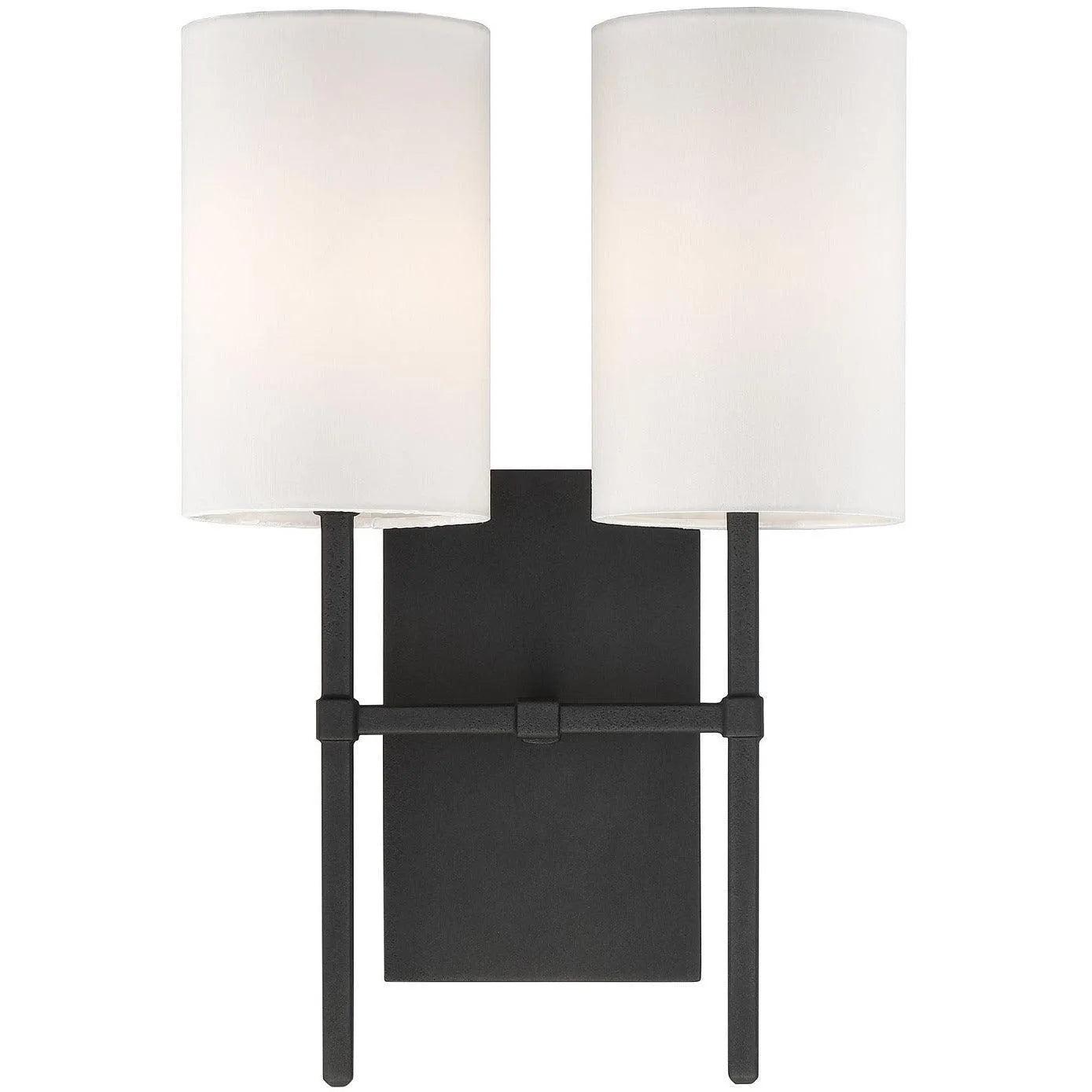 Crystorama - Veronica Two Light Wall Mount - VER-242-BF - Canada Light Shop