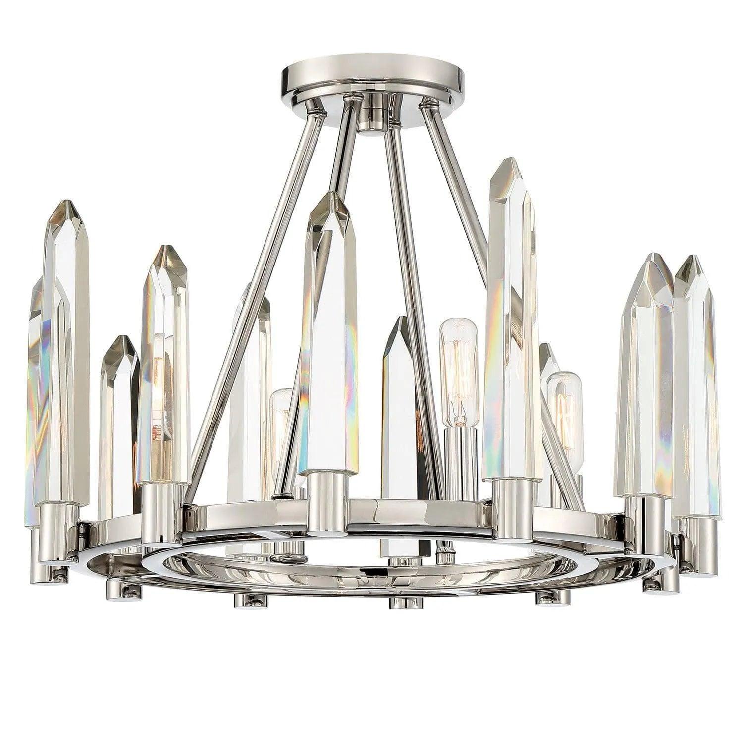 Crystorama - Watson Ceiling Mount - WAT-B2004-PN - Canada Light Shop