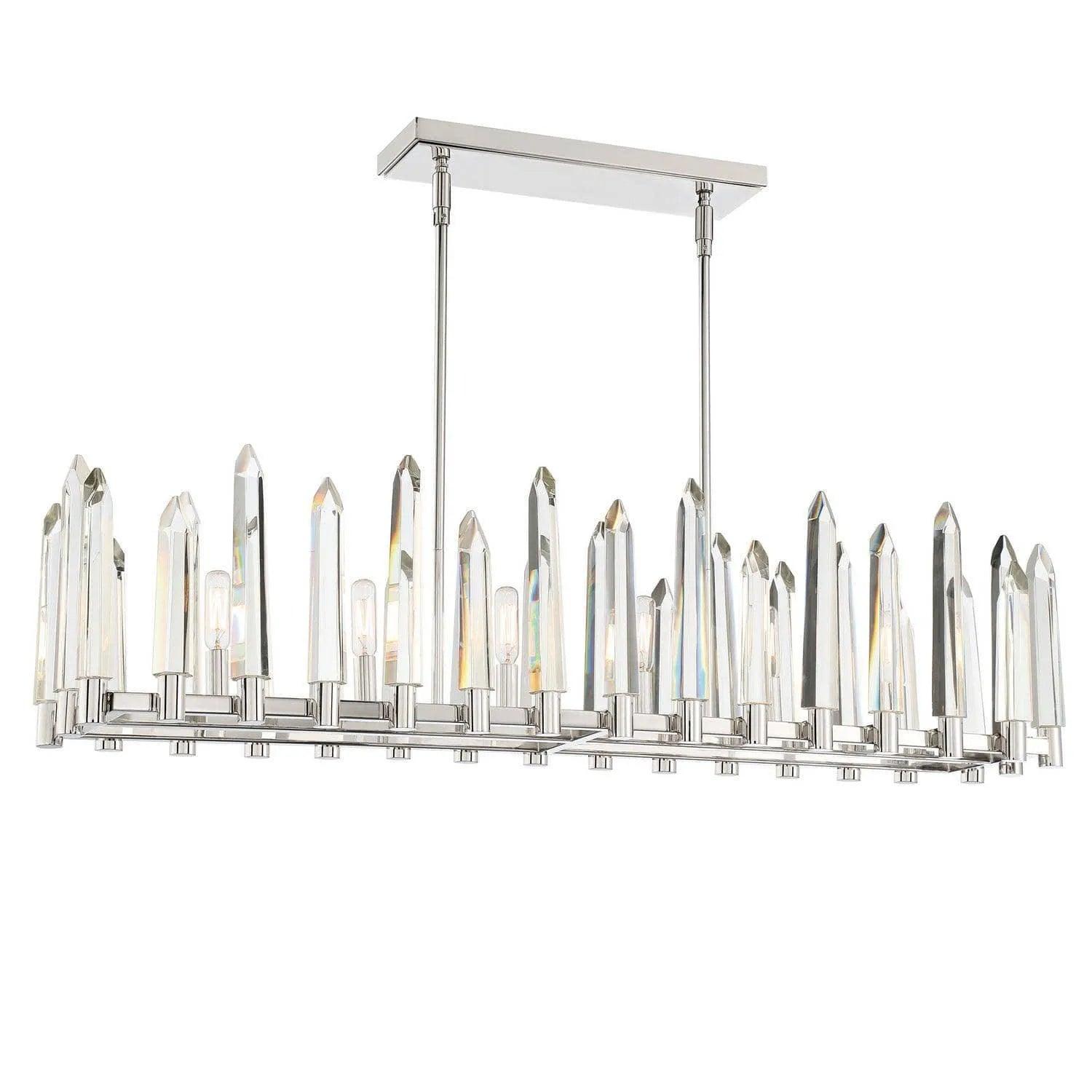 Crystorama - Watson Linear Chandelier - WAT-B2006-PN - Canada Light Shop