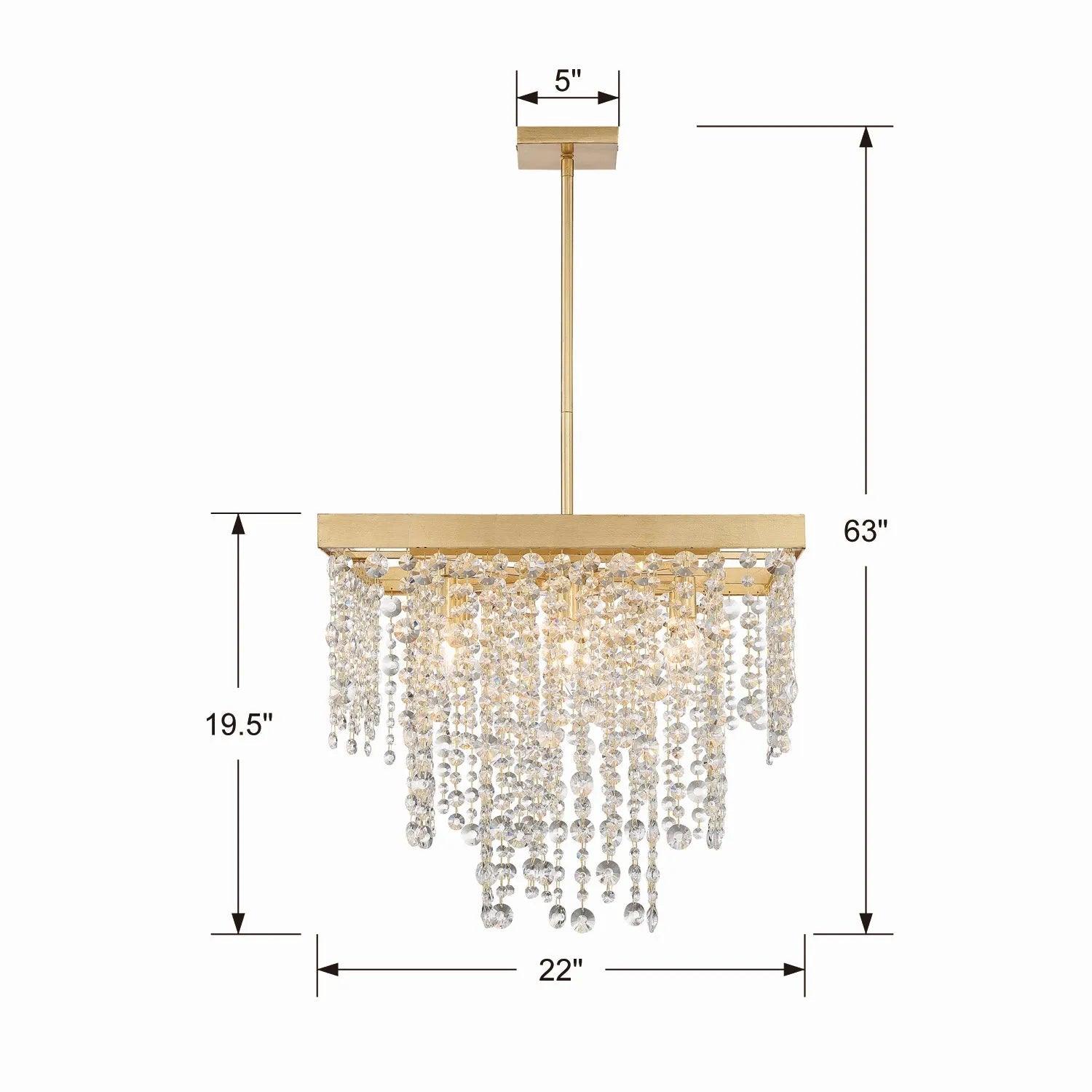 Crystorama - Winham Eight Light Chandelier - WIN-618-GA-CL-MWP - Canada Light Shop