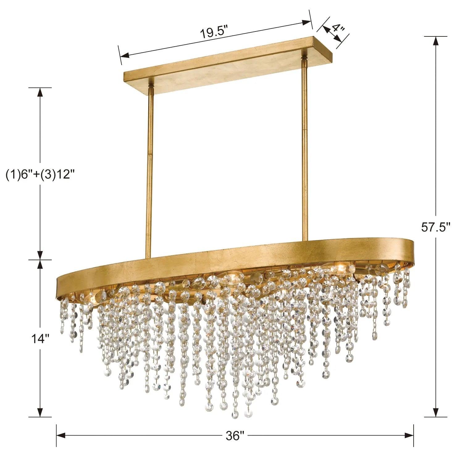 Crystorama - Winham Eight Light Chandelier - WIN-619-GA-CL-MWP - Canada Light Shop